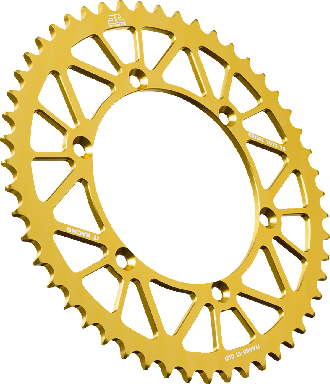 JT SPROCKETS JTA460.51GLD Rear Sprocket - Aluminum - 51 Tooth - Gold - KX 250/X | Off-Road