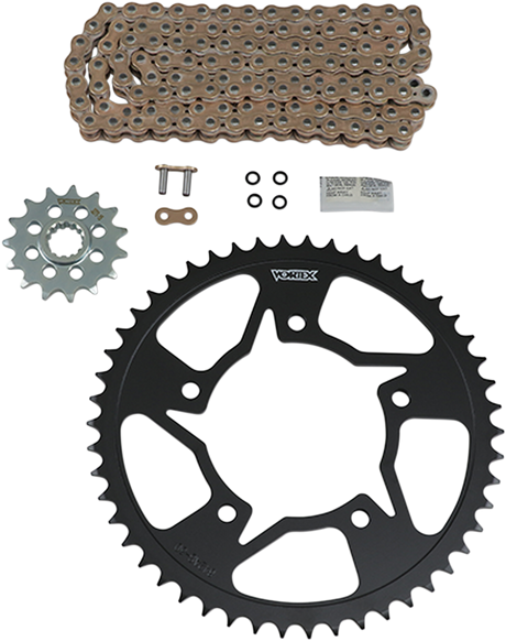VORTEX CKG6321 Chain and Sprocket Kit - HFRS - Gold - Yamaha RZF-R6 | Street