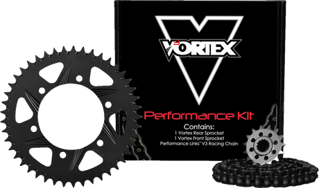 VORTEX CK6383 Chain and Sprocket Kit - HFRA - Black - Yamaha YZF-R3/MT-03 | Street