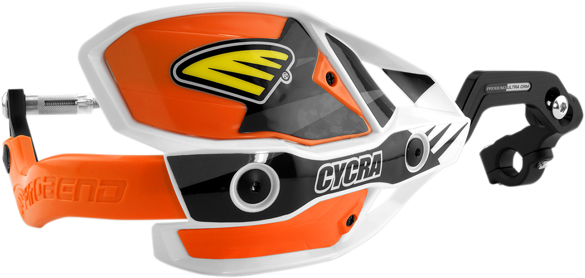 Cycra 1CYC-7407-22X 7/8" Ultra Probend CRM Wrap Around Handguards - White/Orange | Off-Road