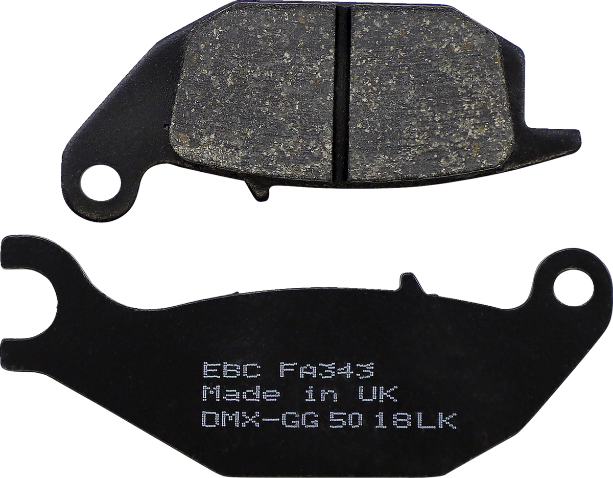 EBC FA Series Organic Base Brake Pads - FA343 (Honda Monkey / CBR125 / Trail 125 2004–2024)