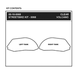 STOMPGRIP 55-10-0068C Tank Grips - Volcano - Clear - Ducati - Panigale '12-'24 | Street