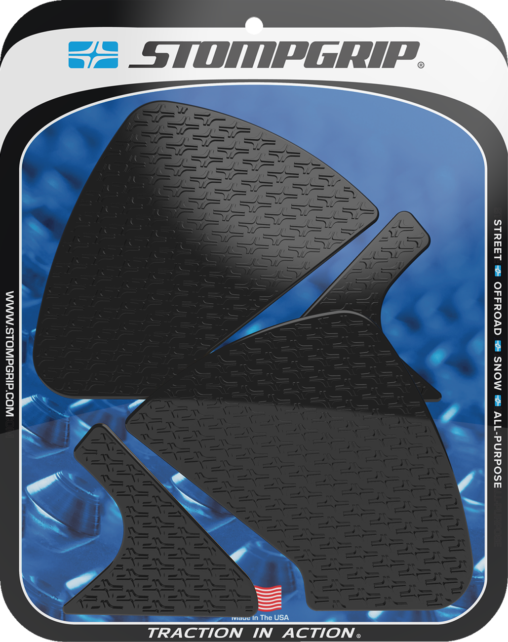 STOMPGRIP 55-14-0184B Tank Grips - Icon - Black - Ducati - Monster '21-'25 | Street