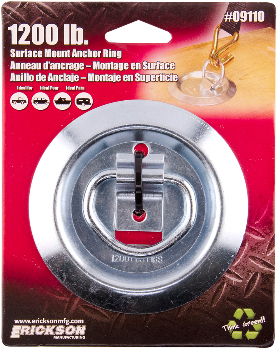 Erickson 09110 Surface Mount Anchor - 1200 LB | Adventure/ATV/UTV