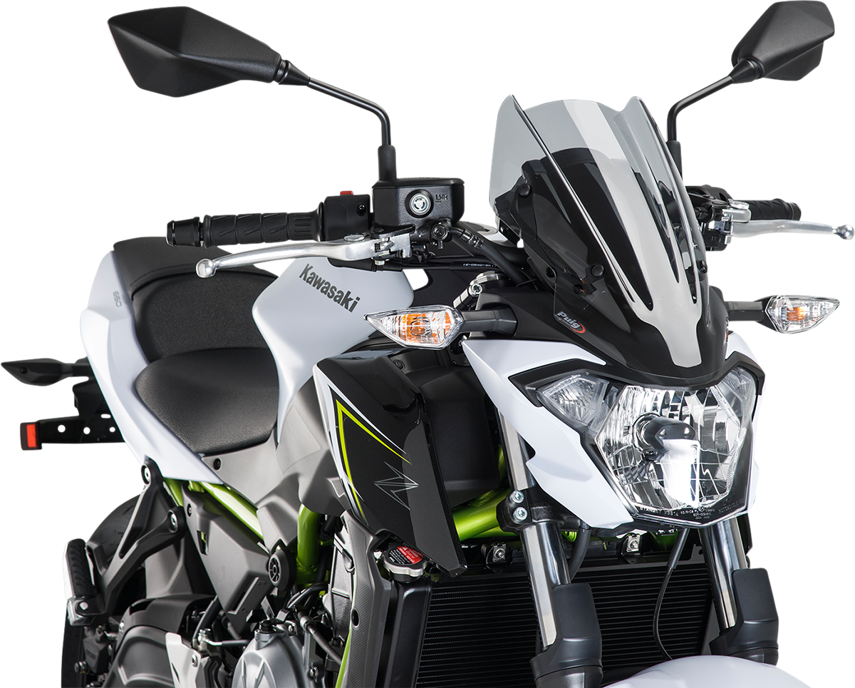 Puig Hi-Tech Parts 9588H New Generation Windscreen - 13-3/8" - Smoke - Kawasaki | Street