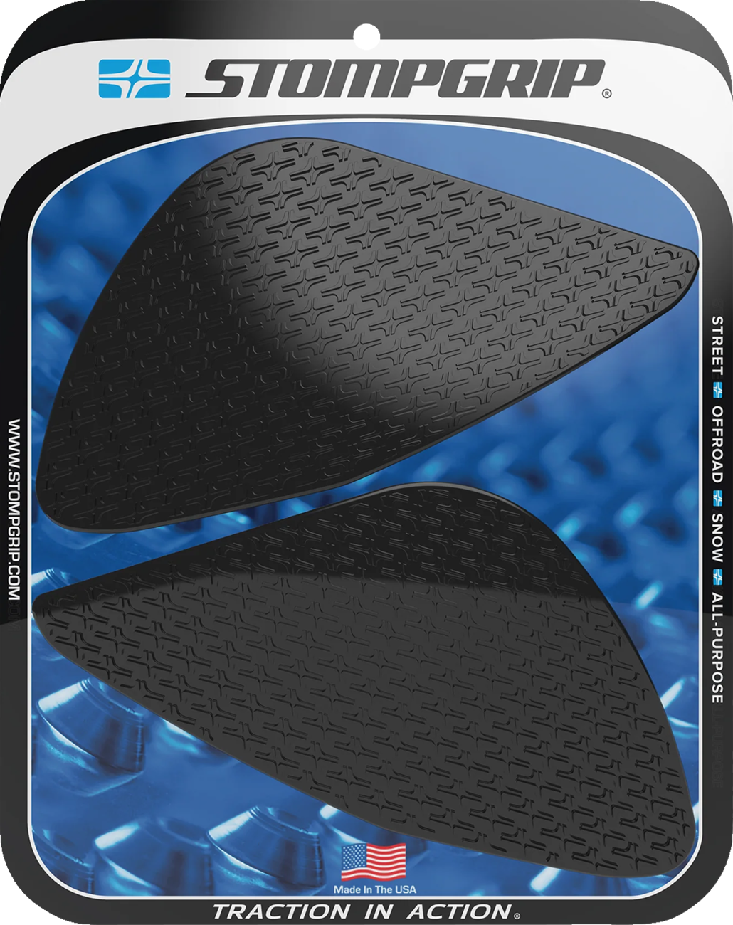 STOMPGRIP 55-14-0183-1B Tank Grips - Icon - Black - Triumph - Speed '21-'25 | Street