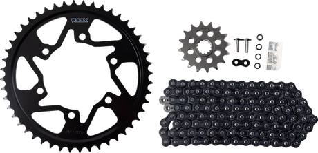 VORTEX CK6128 Chain and Sprocket Kit - WSS - Black - Yamaha YZF-R6 | Street