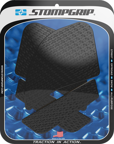 STOMPGRIP 55-14-0178B Tank Grips - Icon - Black - Kawasaki - Ninja '20-'24 | Street