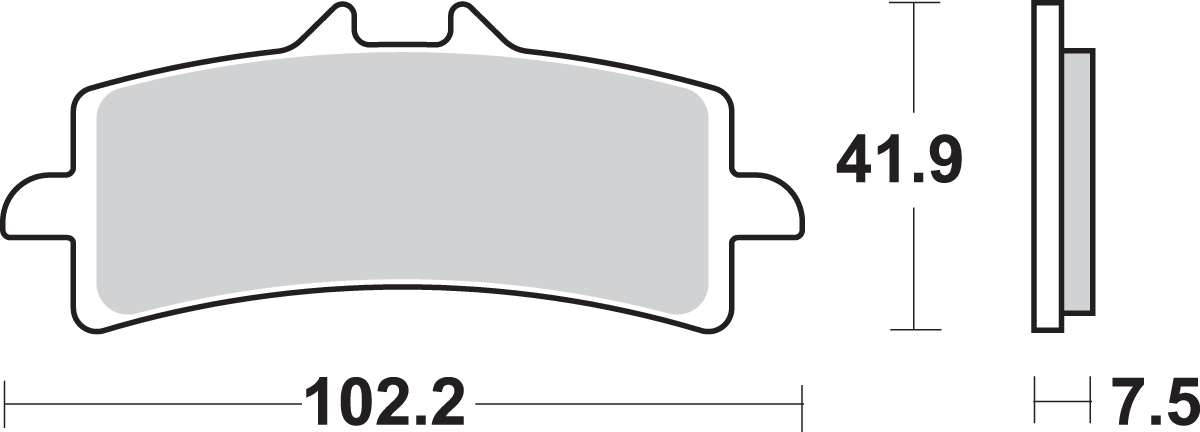 SBS HS Series Sintered Front Brake Pads - 841HS (Ducati / Suzuki / Kawasaki / MV Agusta / Aprilia / KTM 2007–2027)