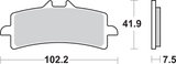 SBS HS Series Sintered Front Brake Pads - 841HS (Ducati / Suzuki / Kawasaki / MV Agusta / Aprilia / KTM 2007–2027)