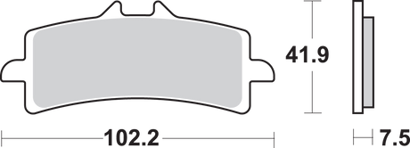 SBS HS Series Sintered Front Brake Pads - 841HS (Ducati / Suzuki / Kawasaki / MV Agusta / Aprilia / KTM 2007–2027)