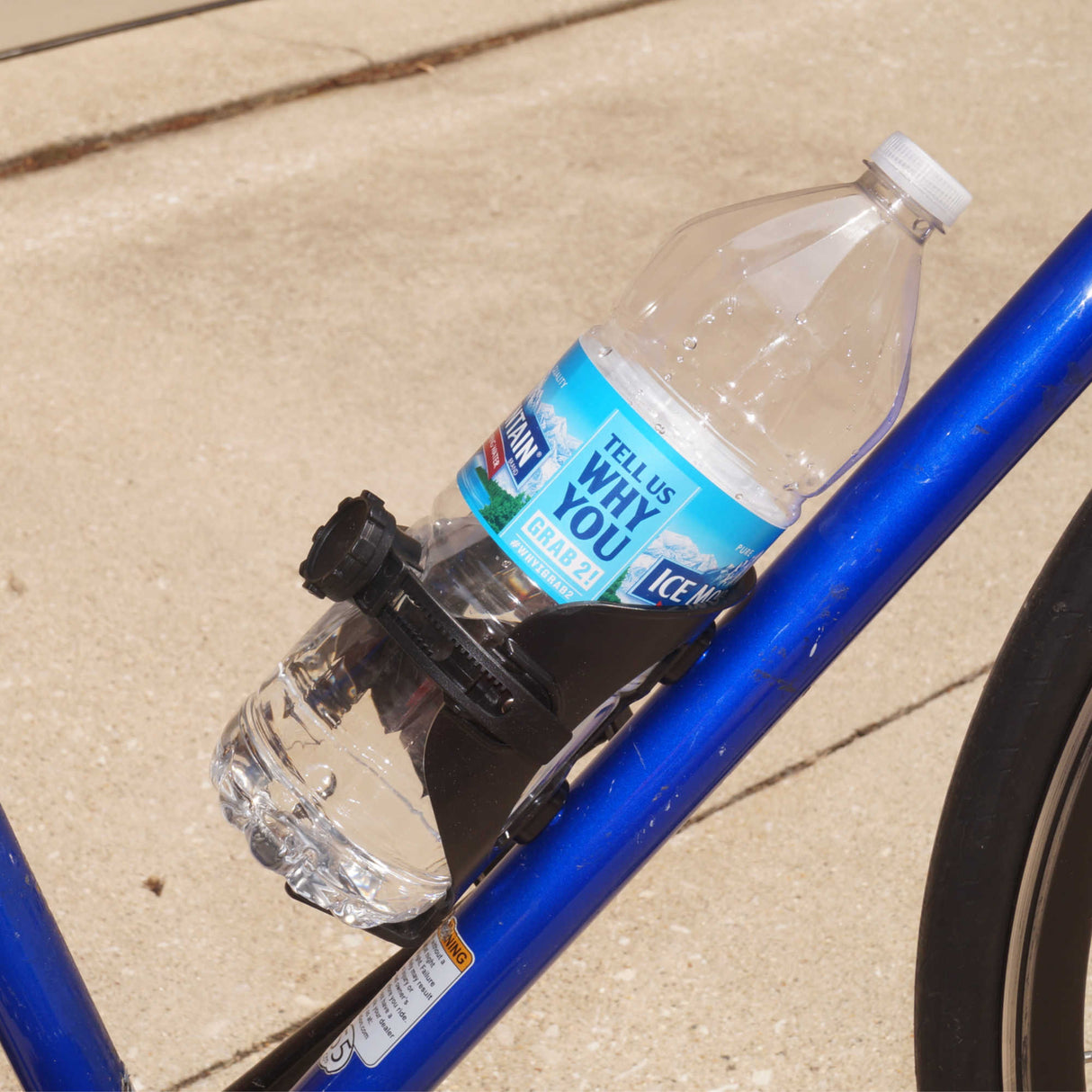 BiKASE Water Bottle Holder for Bikes , ABC Cage - Any Bottle Cage, Adjustable Water Bottle Cage for Bicycles