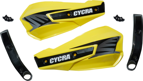 Cycra 1CYC-1029-55 Replacement Vortex Handshields w/ Abrasion Guards - Yellow | Off-Road