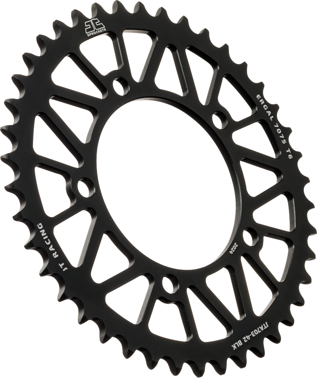 JT SPROCKETS JTA703.42BLK Rear Sprocket - Aluminum - 42 Tooth - Black - Aprilia | Adventure/Off-Road
