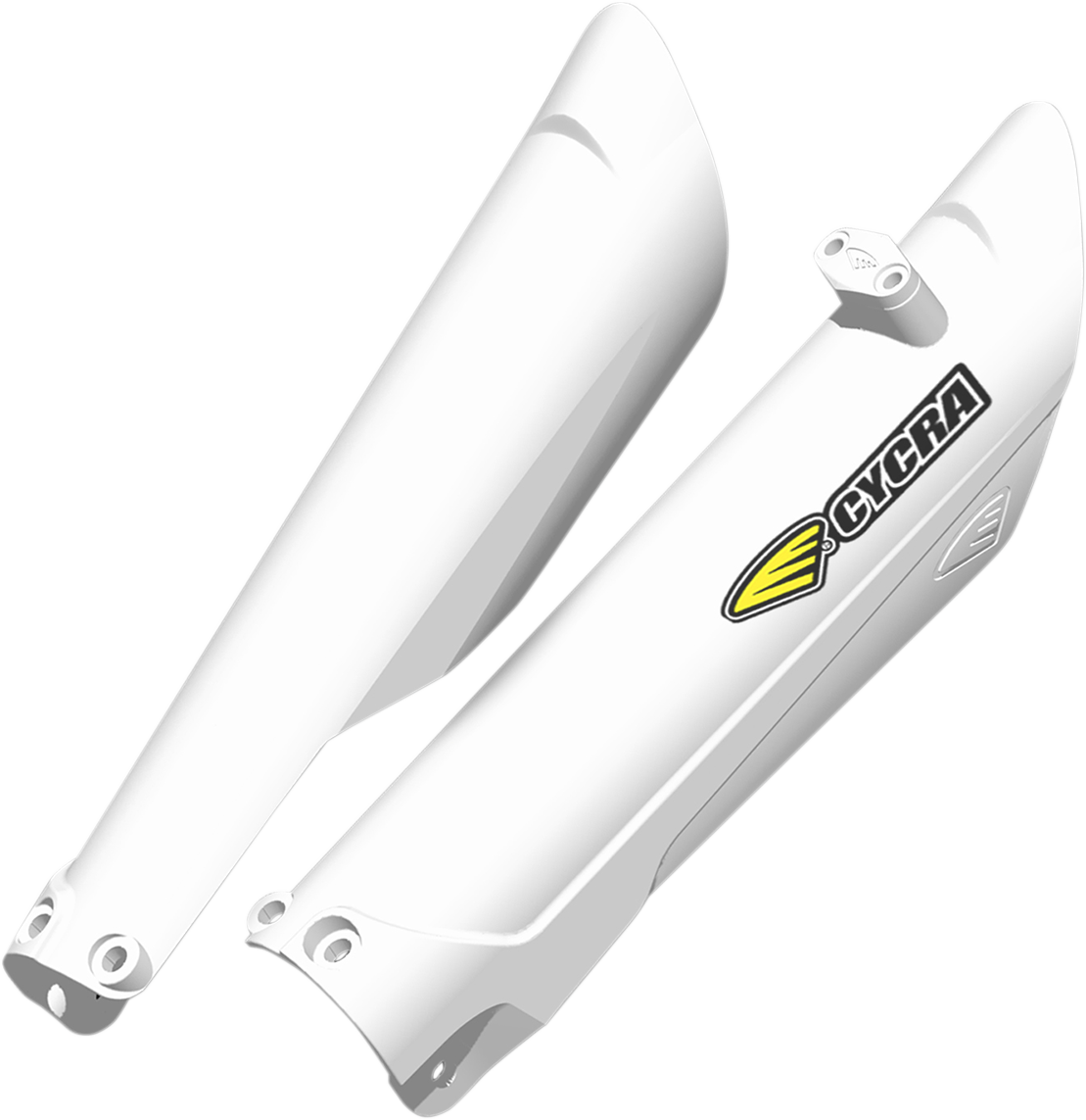 Cycra 1CYC-6908-42 Fork Guards - White | Off-Road/Street