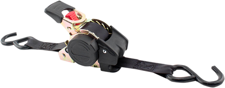 Erickson 34413 Retractable Ratchet Tie-Downs - 6' - Black | Adventure/ATV/UTV