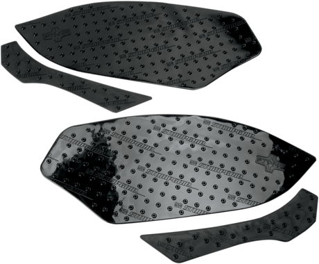 STOMPGRIP 55-10-0082B Tank Grips - Volcano - Black - BMW - S '09-'14 | Street