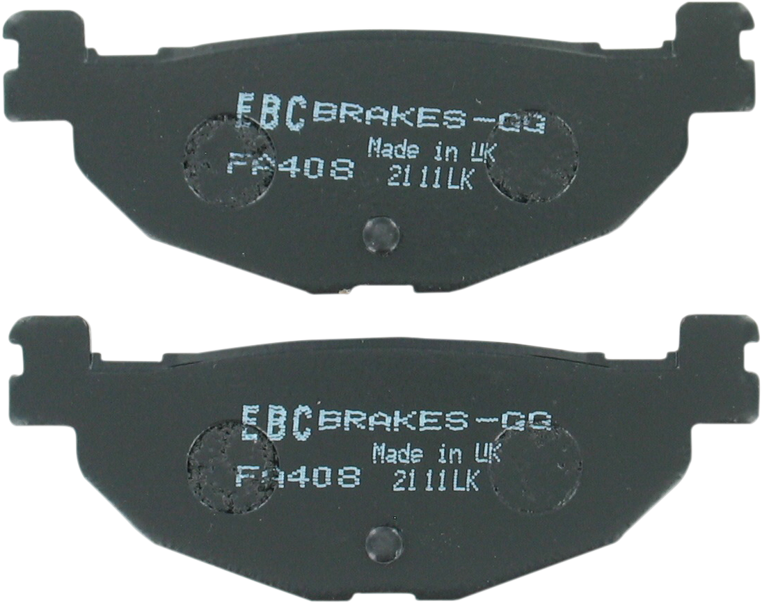 EBC SFA Series Organic Base Rear Left Brake Pads - SFA408 (Yamaha YP400 Majesty / XP 500 T-Max / CP250 Morphous 2004–2014)
