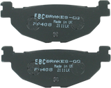 EBC SFA Series Organic Base Rear Left Brake Pads - SFA408 (Yamaha YP400 Majesty / XP 500 T-Max / CP250 Morphous 2004–2014)