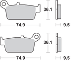 SBS Sintered Front Brake Pads - 604SI (Gas Gas / Honda / Kawasaki / Yamaha / Suzuki / TM 1987–2018)