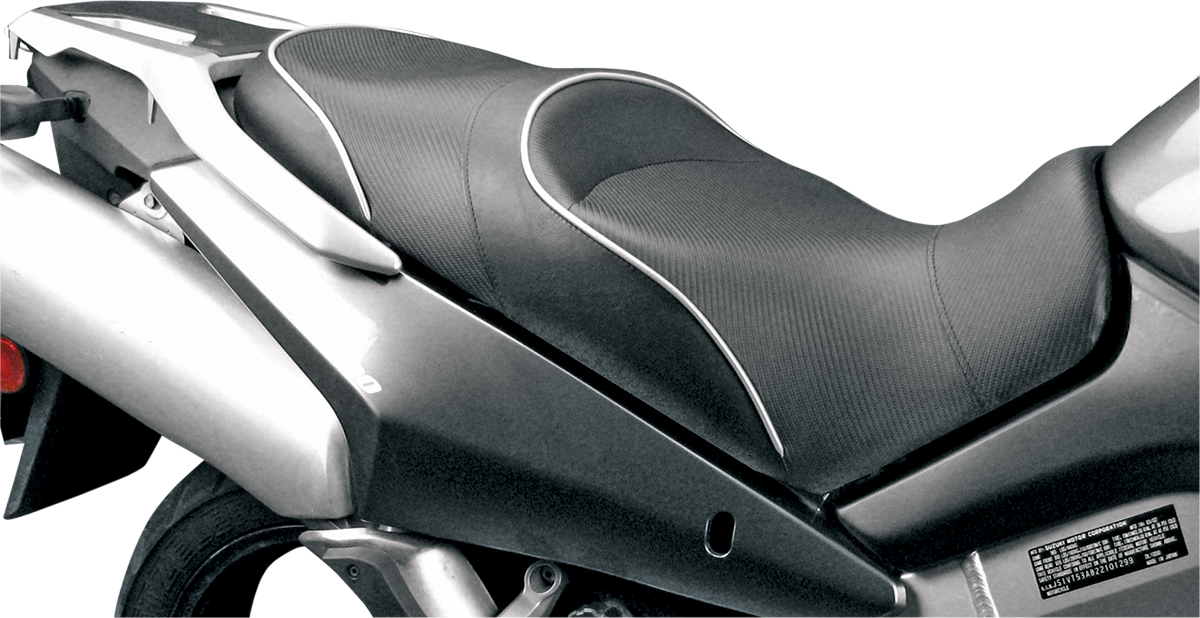 Sargent WS-552-19 World Sport Performance Seat - Black - Carbon FX - VStrom 650/1000 '02-'13