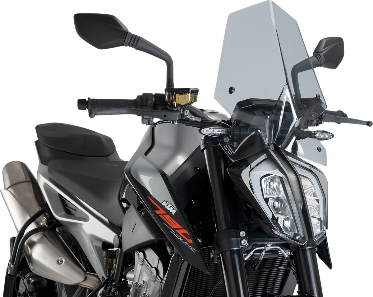 Puig Hi-Tech Parts 9668H New Generation Windscreen - 16-1/4" - Smoke - KTM | Street
