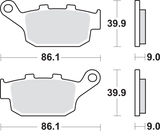 SBS Sintered Brake Pads - 881LS (Honda / Kawasaki / Suzuki 1986–2026)