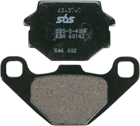 SBS HF Series Organic Base Brake Pads - 546HF (Kawasaki / KTM / Suzuki / Yamaha / CFMOTO / Hisun 1983–2025)