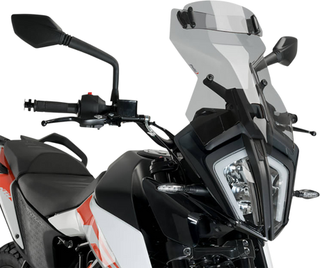 Puig Hi-Tech Parts 20415H Touring Windscreen w/ Visor - Smoke | Street