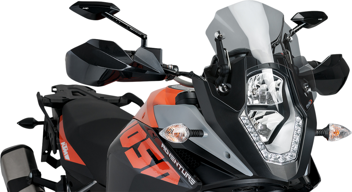 Puig Hi-Tech Parts 6847H New Generation Windscreen - 12-3/8" - Smoke - KTM Adventure | Adventure/Street