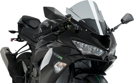 Puig Hi-Tech Parts 3177H Race Windscreen - 13-3/4" - Smoke - ZX-6R | Street
