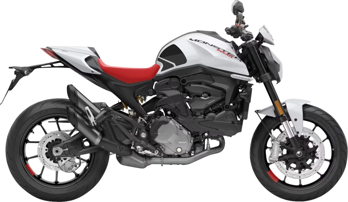 STOMPGRIP 55-10-0184B Tank Grips - Volcano - Black - Ducati - Monster '21-'25 | Street