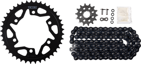 VORTEX CK6465 Chain and Sprocket Kit - WSS - Black - Kawasaki Ninja 400 | Street