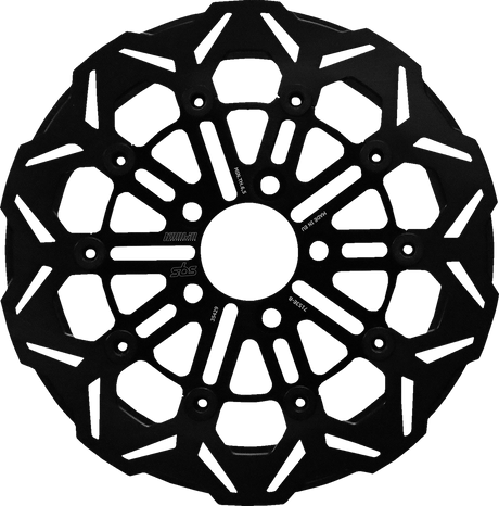 SBS Brake Rotor Designed by Kodlin, Rear - 7153E-B (Harley-Davidson FLHX Street Glide / FLHR Road King / FLHTK Ultra 2008–2026)