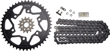 VORTEX CK6384 Chain and Sprocket Kit - HFRS - Black - Yamaha YZF-R3/MT-03 | Street