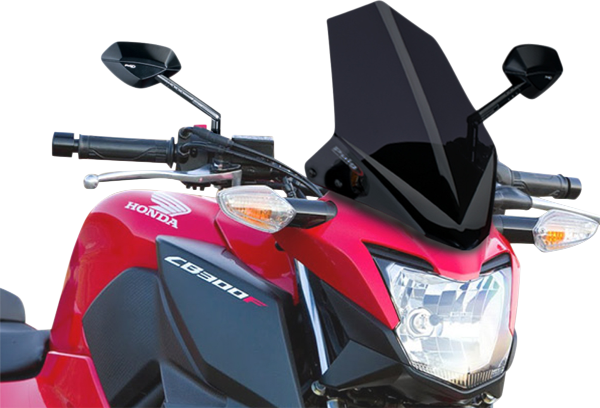 Puig Hi-Tech Parts 7655F New Generation Windscreen - 11-5/8" - Dark Smoke - CB300F | Street