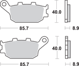 SBS Sintered Rear Brake Pads - 657LS (Honda / Suzuki / Kawasaki / Yamaha 1983–2026)