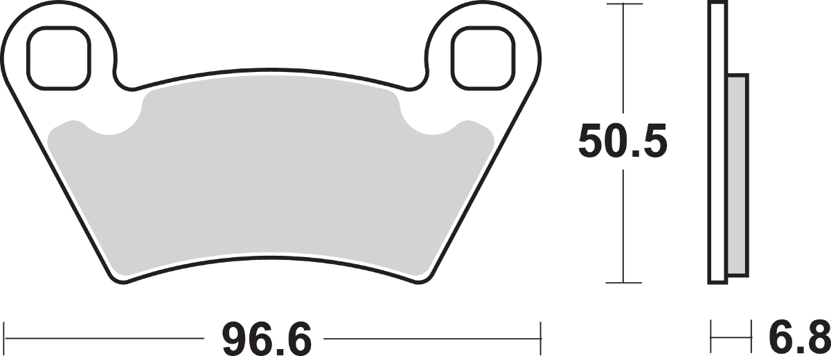 SBS Sintered Brake Pads - 800SI (Polaris Ranger 570 Full-Size / Ranger 4x4 400 / Ranger 900 XP 2004–2025)