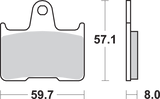SBS Sintered Rear Brake Pads - 715LS (Kawasaki / Harley-Davidson / Honda 1996–2022)