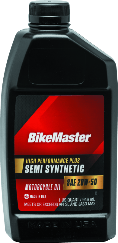 BikeMaster 20W50 Semi Synthetic Oil - Quart