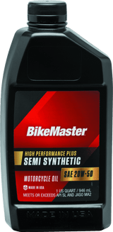 BikeMaster 20W50 Semi Synthetic Oil - Quart