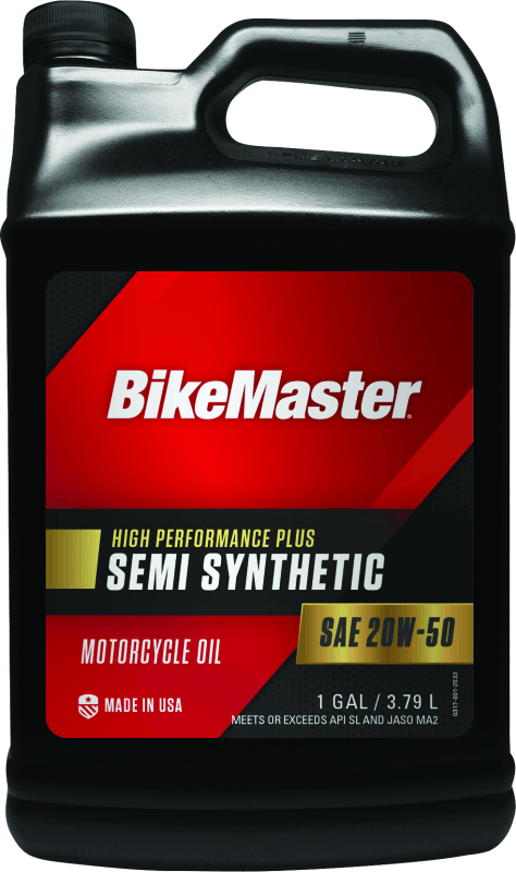 BikeMaster 20W50 Semi Synthetic Oil - Gallon