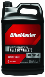 BikeMaster 20W50 Full Synthetic Oil - Gallon
