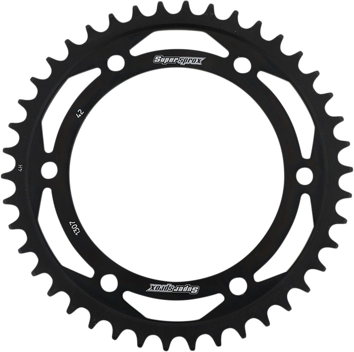 SUPERSPROX RFE-1307-42-BLK Rear Sprocket - 42 Tooth | Street