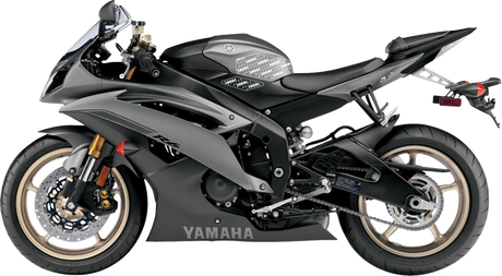 STOMPGRIP 55-10-0010H Tank Grips - Volcano - Clear/Black - Yamaha - YZF '08-'16 | Street