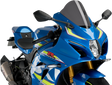 Puig Hi-Tech Parts 3631F Race Windscreen - 11-1/4" - Dark Smoke - GSX-R | Street