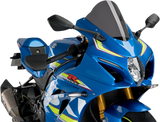 Puig Hi-Tech Parts 3631F Race Windscreen - 11-1/4" - Dark Smoke - GSX-R | Street