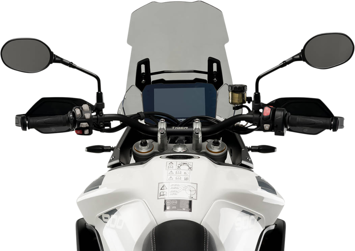 Puig Hi-Tech Parts 20375H Touring Windscreen - 22" - Smoke - Triumph | Street