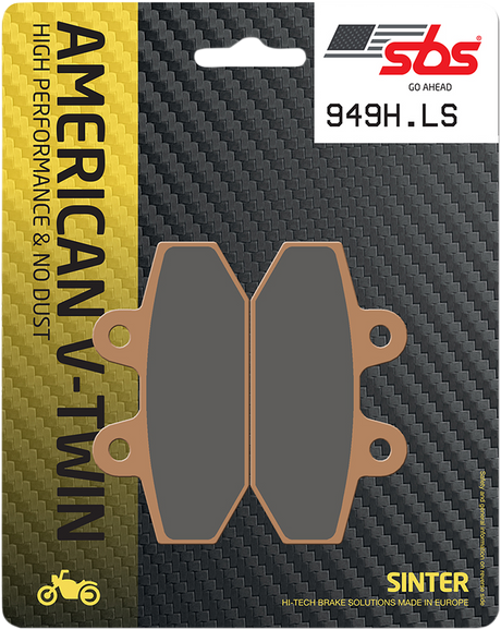SBS Sintered Rear Brake Pads - 949H.LS (Harley-Davidson FLFBS Fat Boy 114 / FLHCS Heritage Classic 114 / FXFBS Fat Bob 114 2018–2024)