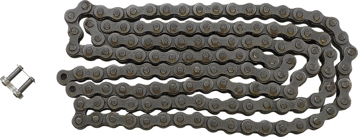 JT CHAINS JTC428HDR130SL 428 HDR - Heavy Duty Drive Chain - Steel - 130 Links | Adventure/ATV/UTV